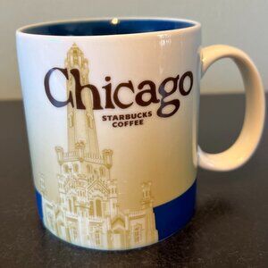 Starbucks Coffee  CHICAGO Collector Series Ceramic Mug ~ Water Tower ~ Skyline